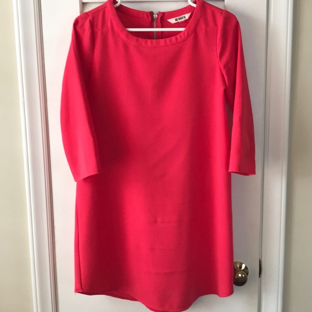 BB DAKOTA Red Dress, 3/4 Length Sleeve, Size XS